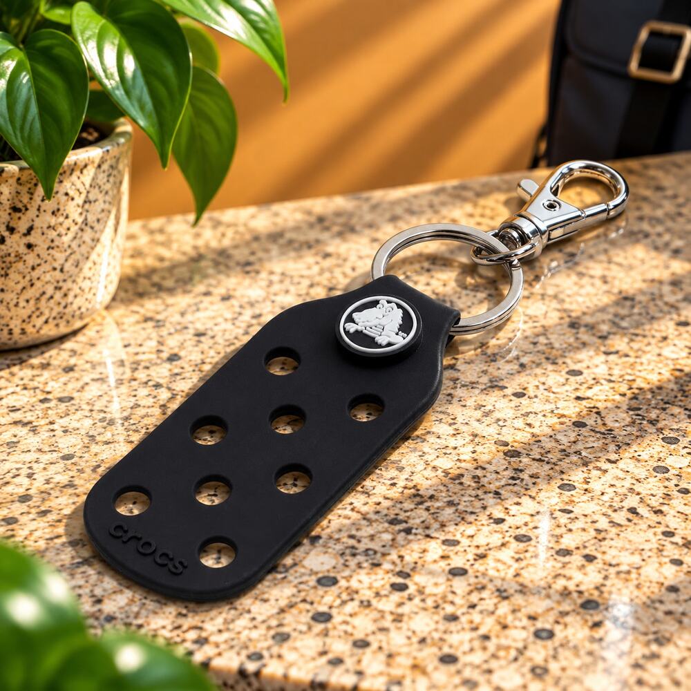 NWT Crocs Jibbitz Bag Charm Accessories Black Cute Tote Charm One Size